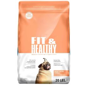 Fit & Healthy Weight Control Chicken Dry Dog Food for Adult Dogs;  Whole Grain