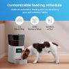 Automatic Pet Feeder with Programmable Meals and Portions. 6L Auto Dry Food Dispenser with App Control; WiFi Enable; 10s Voice Recorder & Dual Power f