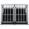 Dog Cage with Double Door 37"x34.6"x27.2"