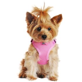 Wrap and Snap Choke Free Dog Harness (Color: Candy Pink, size: X-Small)