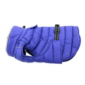 Alpine Extreme Cold Puffer Coat (Color: Blue, size: large)