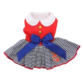 Sailor Girl with Matching Leash Dress (size: large)