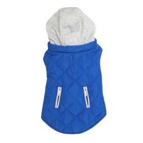 Weekender Dog Sweatshirt Hoodie (Color: Royal Blue, size: medium)